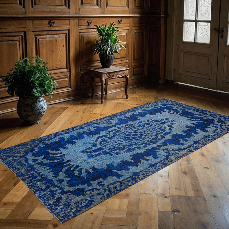 Hand Carved Over-Dyed Rug - 4' 1" x 7' 10" (49" x 94") - K0087073