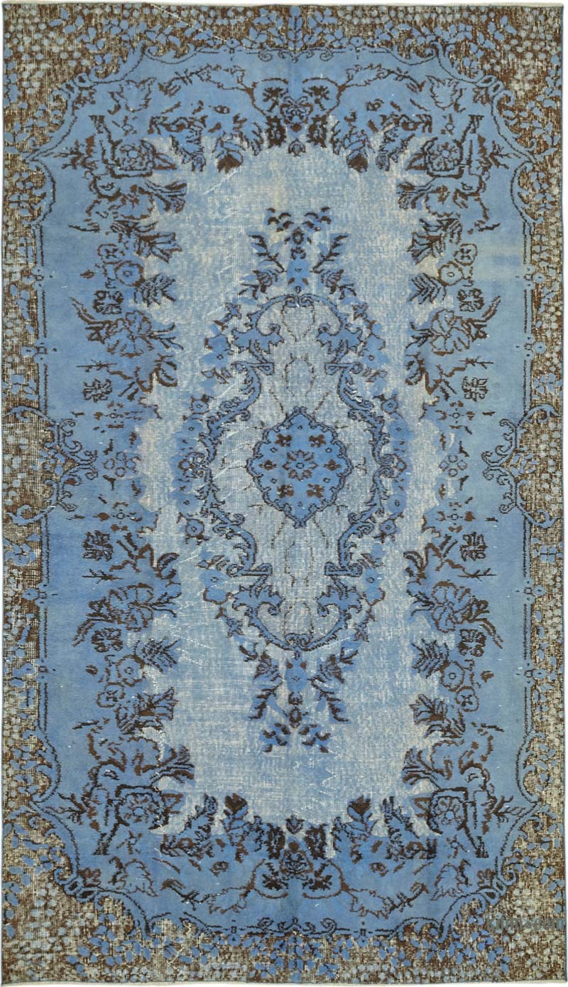 Hand Carved Over-Dyed Rug - 5' 3" x 9' 2" (63" x 110") - K0087074