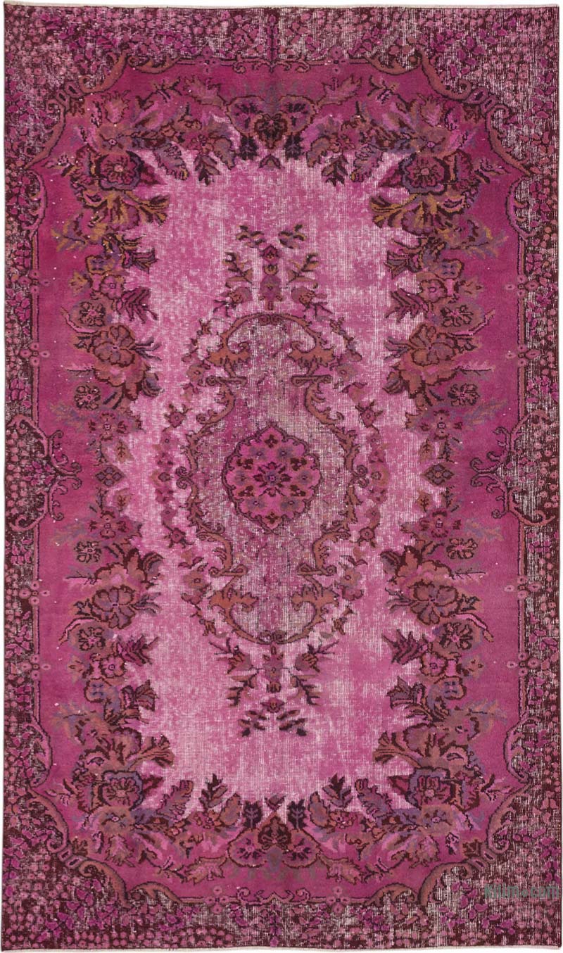 Alfombra Tallada a Mano Sobre Teñida - 166 cm x 287 cm - K0087081