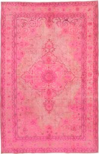 Hand Carved Over-Dyed Rug - 6' 1" x 9' 2" (73" x 110")