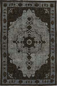 Hand Carved Over-Dyed Rug - 6' 5" x 9' 8" (77" x 116")