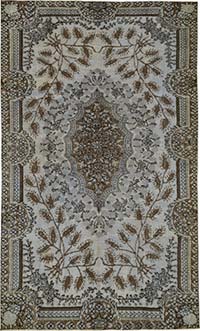 Alfombra Tallada a Mano Sobre Teñida - 168 cm x 280 cm