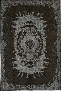 Hand Carved Over-Dyed Rug - 6' 4" x 9' 4" (76" x 112")