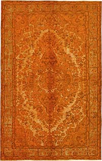 Hand Carved Over-Dyed Rug - 5' 5" x 8' 6" (65" x 102")