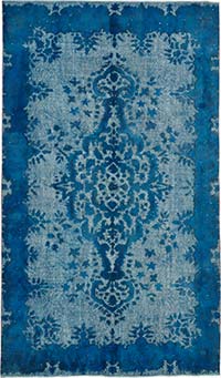 Hand Carved Over-Dyed Rug - 5' 7" x 9' 8" (67" x 116")