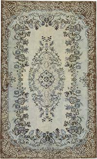 Hand Carved Over-Dyed Rug - 5' 11" x 9' 10" (71" x 118")