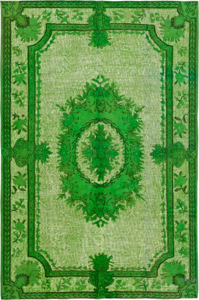 Alfombra Tallada a Mano Sobre Teñida - 173 cm x 260 cm
