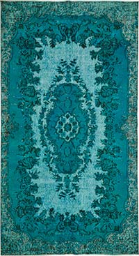 Hand Carved Over-Dyed Rug - 5' 4" x 9' 8" (64" x 116")