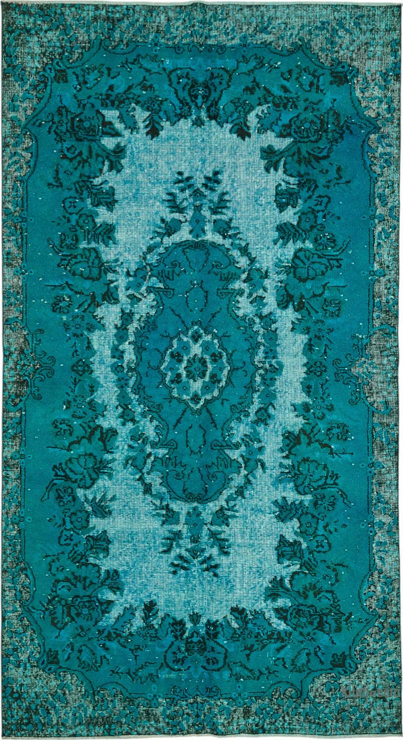 El Oyması Boyalı Halı - 163 cm x 295 cm - K0087100