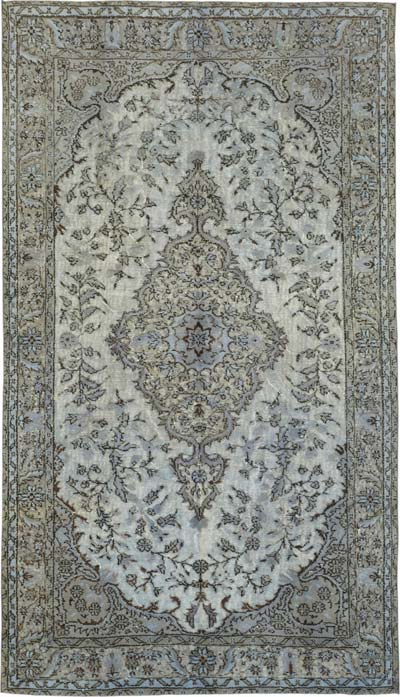 Alfombra Tallada a Mano Sobre Teñida - 158 cm x 270 cm