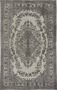 Alfombra Tallada a Mano Sobre Teñida - 176 cm x 280 cm