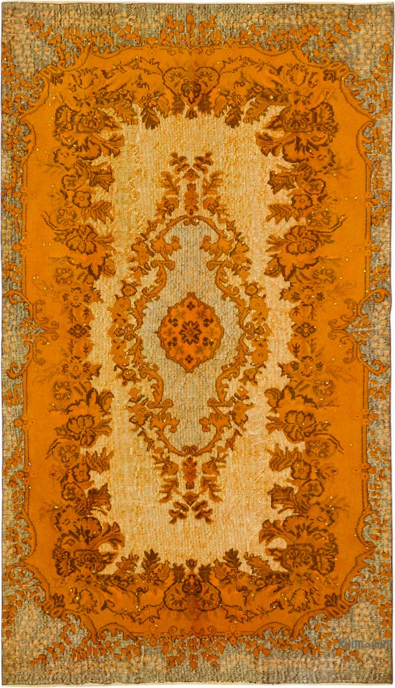 Hand Carved Over-Dyed Rug - 5' 7" x 9' 9" (67" x 117") - K0087107