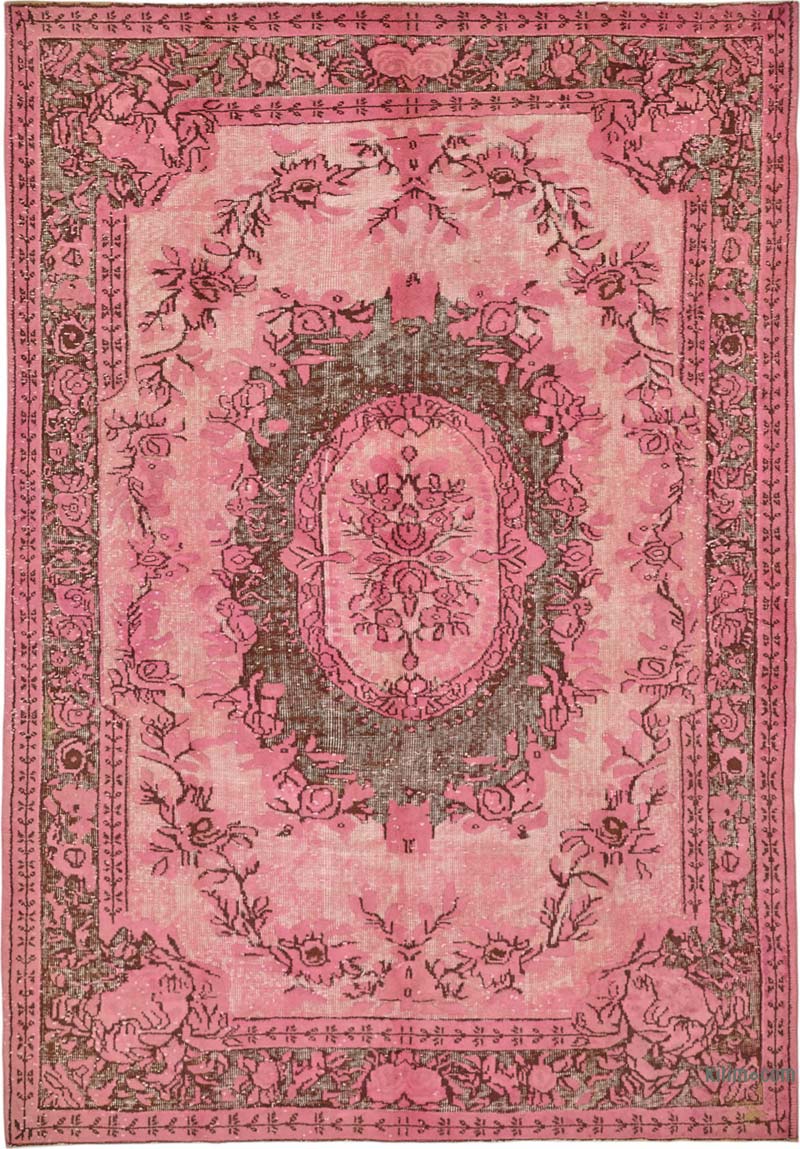 Alfombra Tallada a Mano Sobre Teñida - 187 cm x 270 cm - K0087109