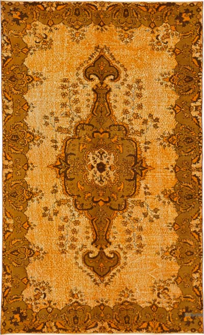 Hand Carved Over-Dyed Rug - 5' 6" x 9' 3" (66" x 111")