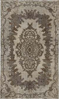 Hand Carved Over-Dyed Rug - 5' 3" x 8' 11" (63" x 107")