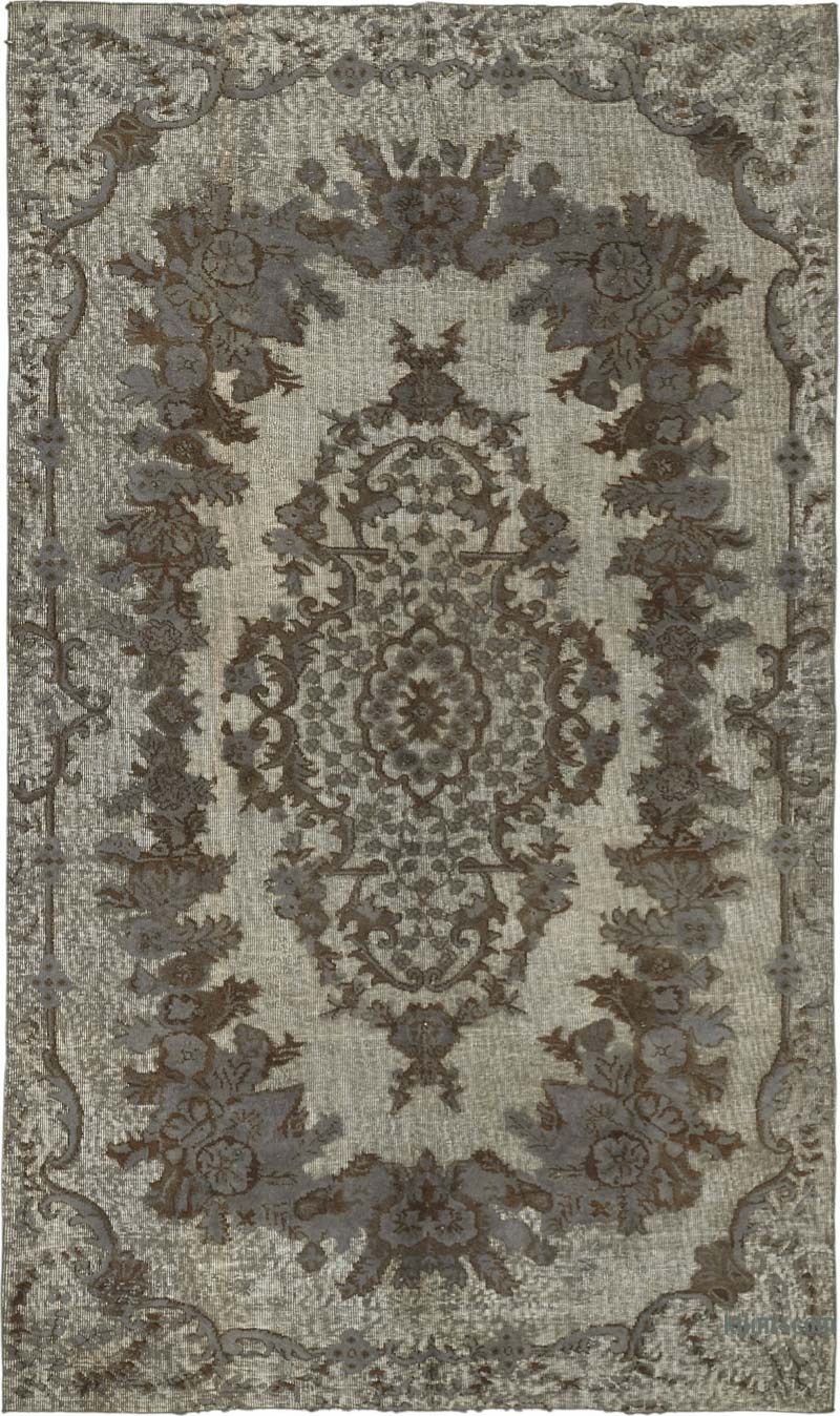 Alfombra Tallada a Mano Sobre Teñida - 160 cm x 272 cm - K0087116