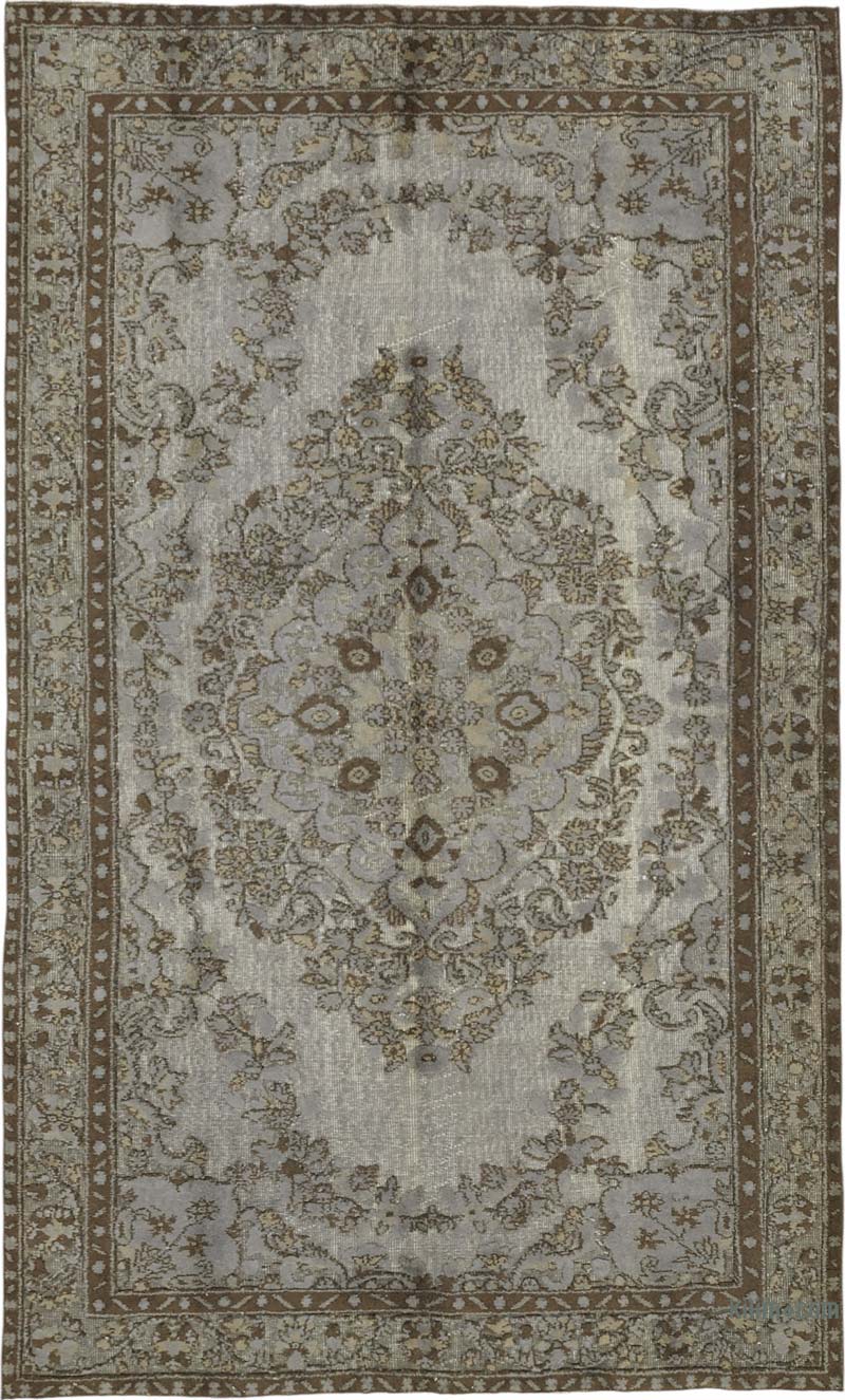 Alfombra Tallada a Mano Sobre Teñida - 172 cm x 287 cm - K0087117