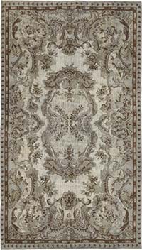 Hand Carved Over-Dyed Rug - 5' 6" x 9' 5" (66" x 113")