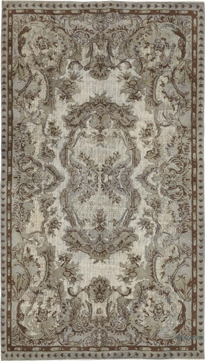 Hand Carved Over-Dyed Rug - 5' 6" x 9' 5" (66" x 113") - K0087118