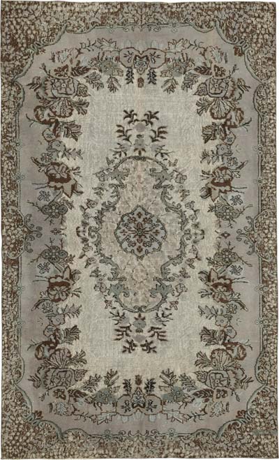 Hand Carved Over-Dyed Rug - 6'  x 9' 7" (72" x 115")