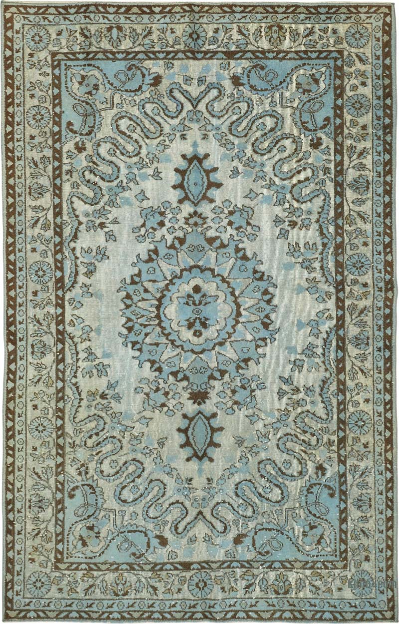 Alfombra Tallada a Mano Sobre Teñida - 170 cm x 297 cm - K0087123