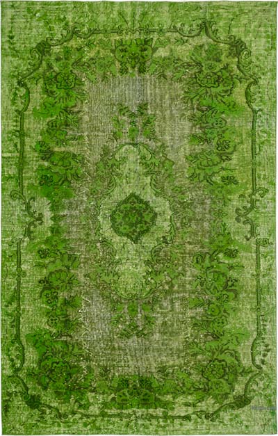 Hand Carved Over-Dyed Rug - 5' 11" x 9' 5" (71" x 113")