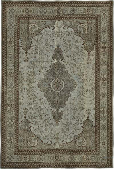 Hand Carved Over-Dyed Rug - 6' 4" x 9' 8" (76" x 116")