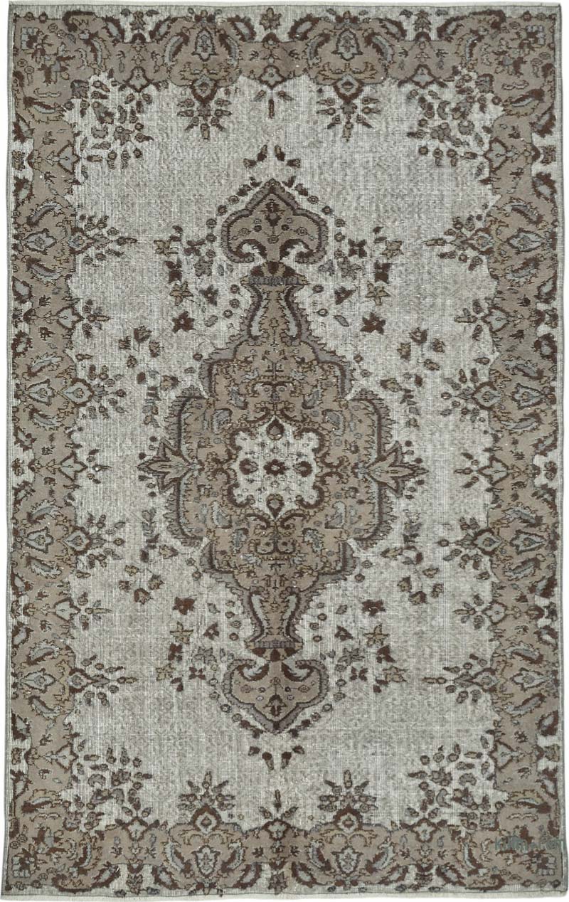 Alfombra Tallada a Mano Sobre Teñida - 165 cm x 263 cm - K0087129
