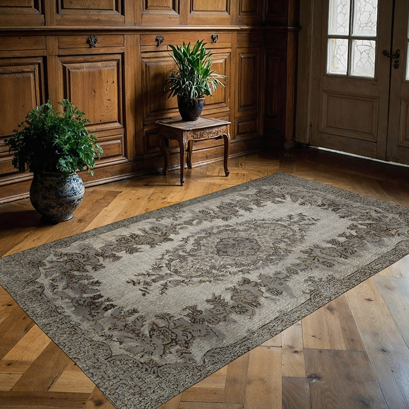 Alfombra Tallada a Mano Sobre Teñida - 164 cm x 267 cm - K0087132