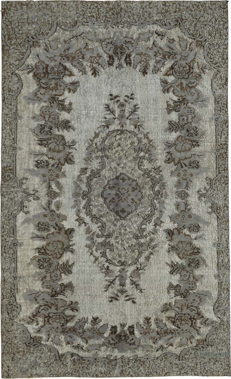 Alfombra Tallada a Mano Sobre Teñida - 164 cm x 267 cm - K0087132