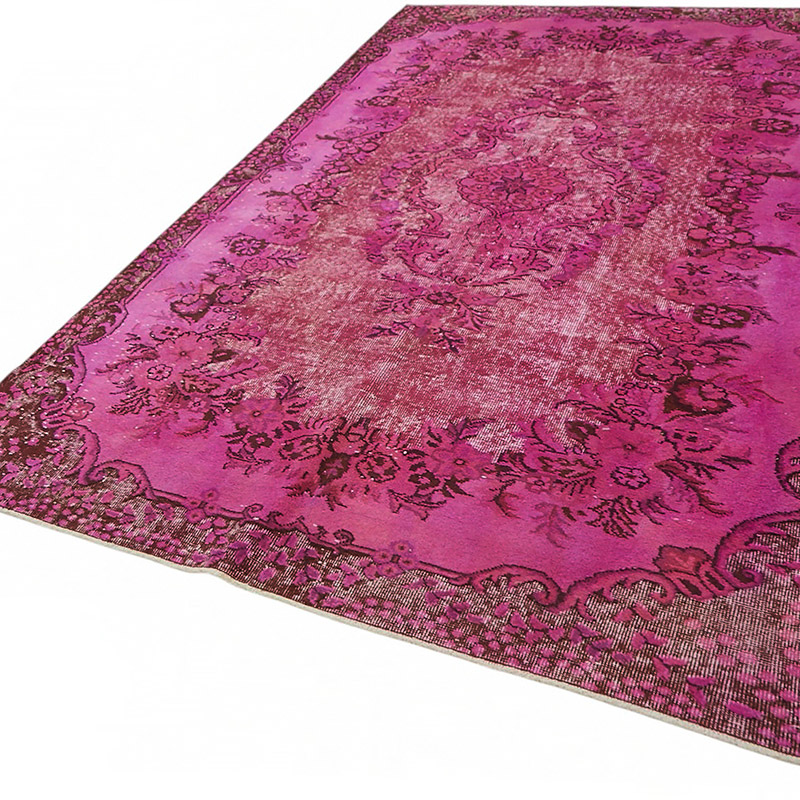 Hand Carved Over-Dyed Rug - 6' 2" x 9' 11" (74" x 119") - K0087134