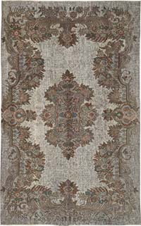 Hand Carved Over-Dyed Rug - 5' 8" x 8' 11" (68" x 107")
