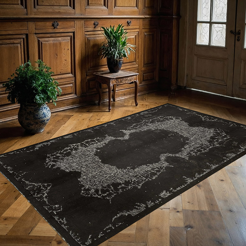 Alfombra Tallada a Mano Sobre Teñida - 162 cm x 264 cm - K0087137