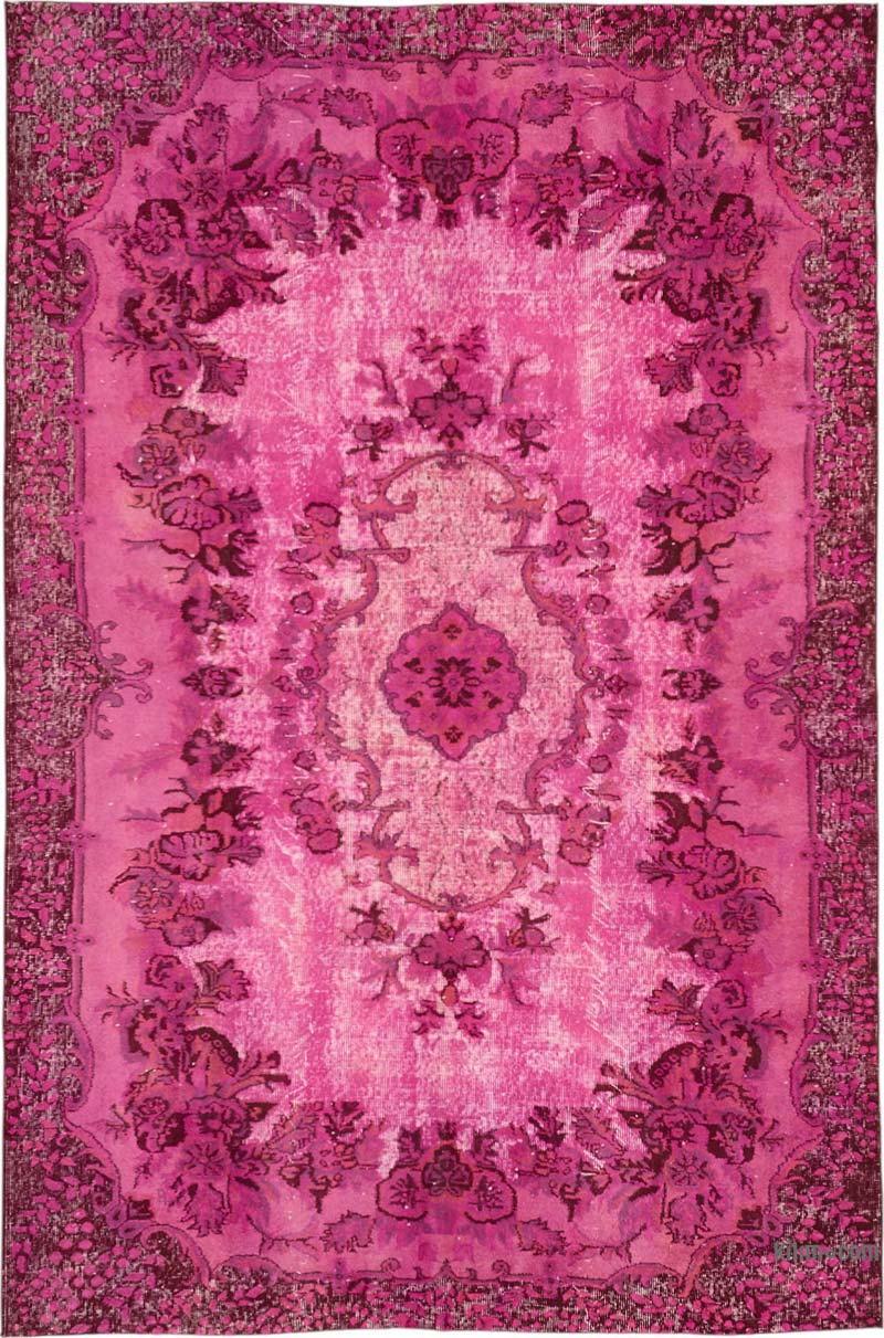 Alfombra Tallada a Mano Sobre Teñida - 195 cm x 296 cm - K0087140