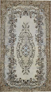 Hand Carved Over-Dyed Rug - 5' 10" x 10' 6" (70" x 126")