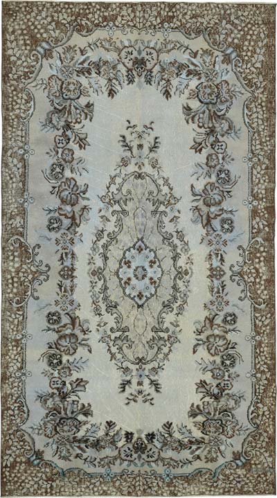 Hand Carved Over-Dyed Rug - 5' 10" x 10' 6" (70" x 126")