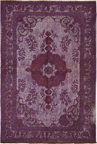 El Oyması Boyalı Halı - 198 cm x 296 cm