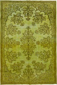 El Oyması Boyalı Halı - 217 cm x 320 cm
