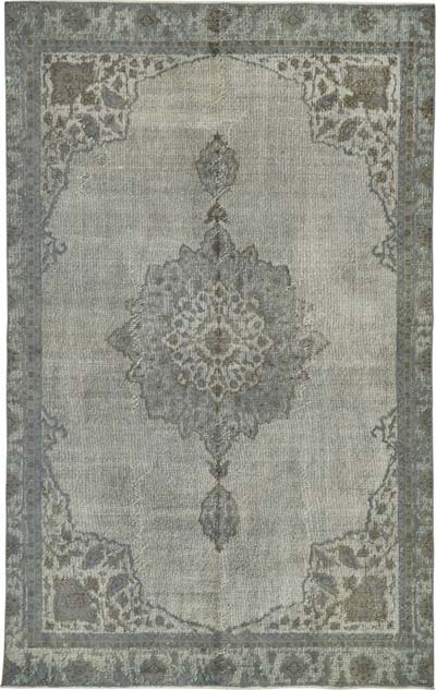 Hand Carved Over-Dyed Rug - 6'  x 9' 8" (72" x 116")