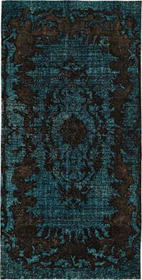 El Oyması Boyalı Halı - 168 cm x 328 cm