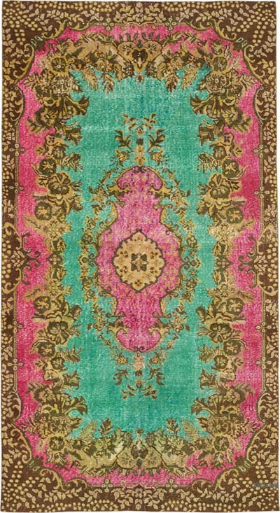 El Oyması Boyalı Halı - 170 cm x 316 cm