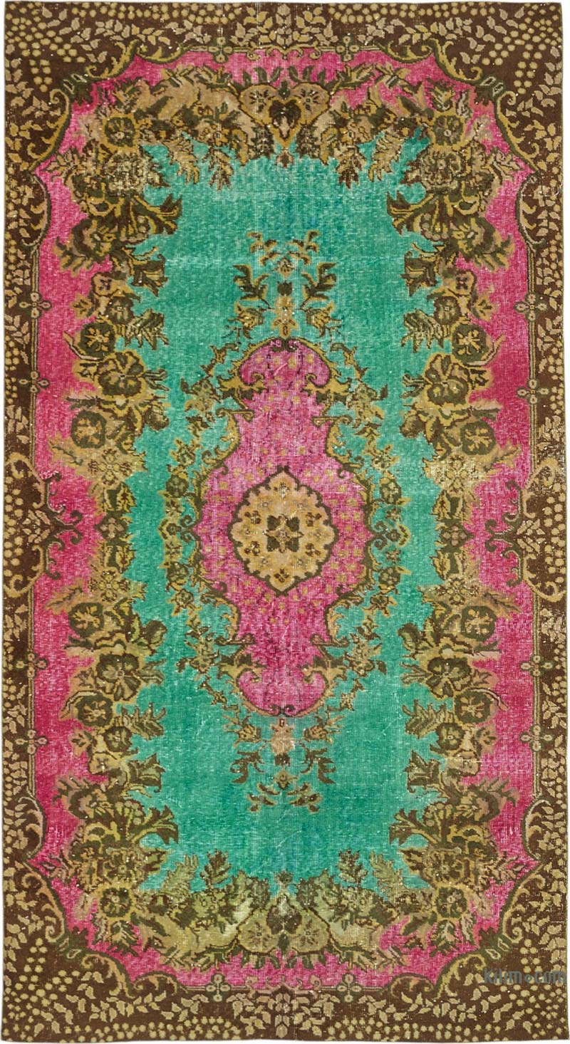 Alfombra Tallada a Mano Sobre Teñida - 170 cm x 316 cm - K0087149