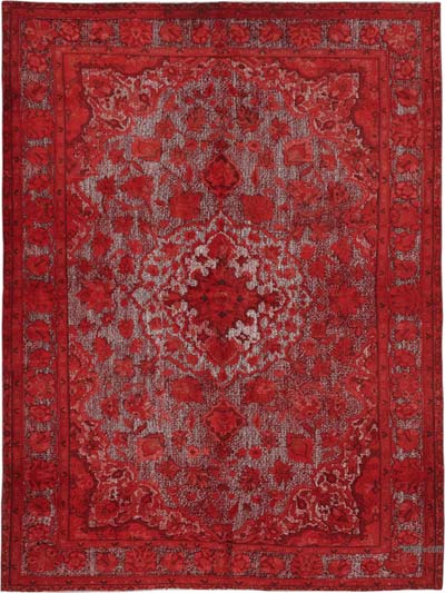 Alfombra Tallada a Mano Sobre Teñida - 206 cm x 278 cm