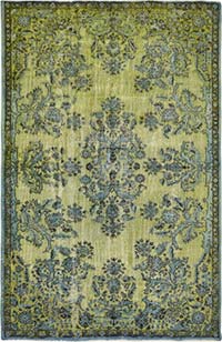 Alfombra Tallada a Mano Sobre Teñida - 181 cm x 276 cm