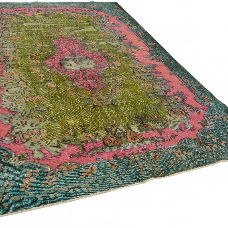 Hand Carved Over-Dyed Rug - 6' 2" x 9' 5" (74" x 113") - K0087155