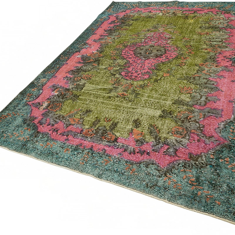 Hand Carved Over-Dyed Rug - 6' 2" x 9' 5" (74" x 113") - K0087155