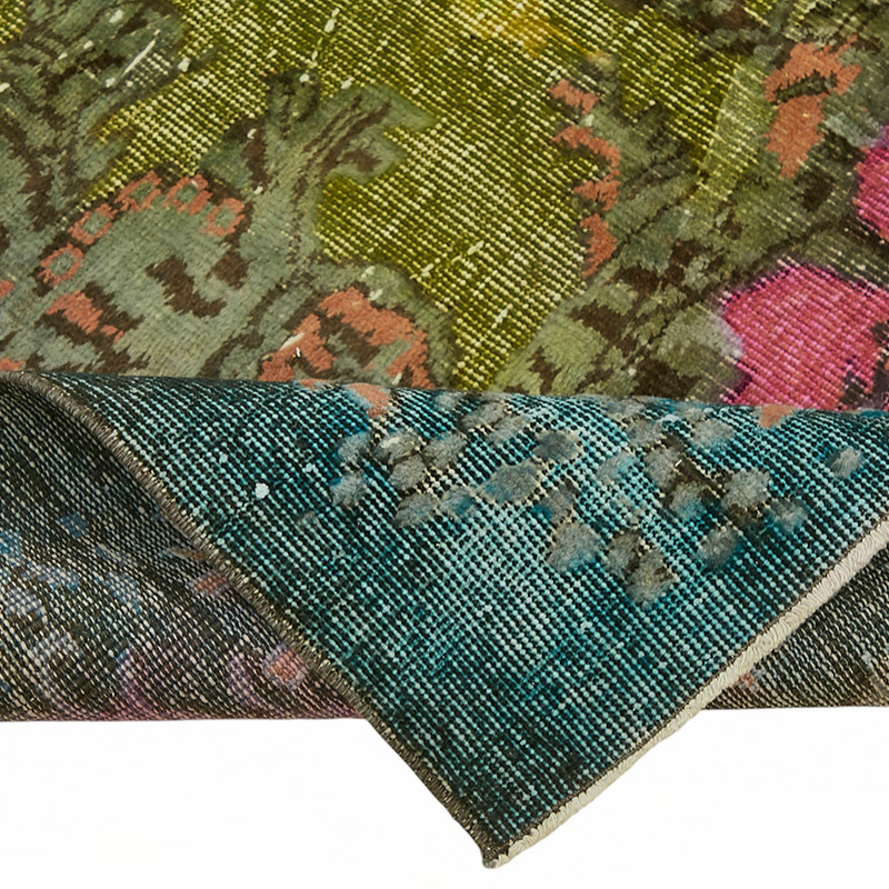 Hand Carved Over-Dyed Rug - 6' 2" x 9' 5" (74" x 113") - K0087155