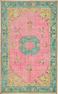 Alfombra Tallada a Mano Sobre Teñida - 176 cm x 271 cm