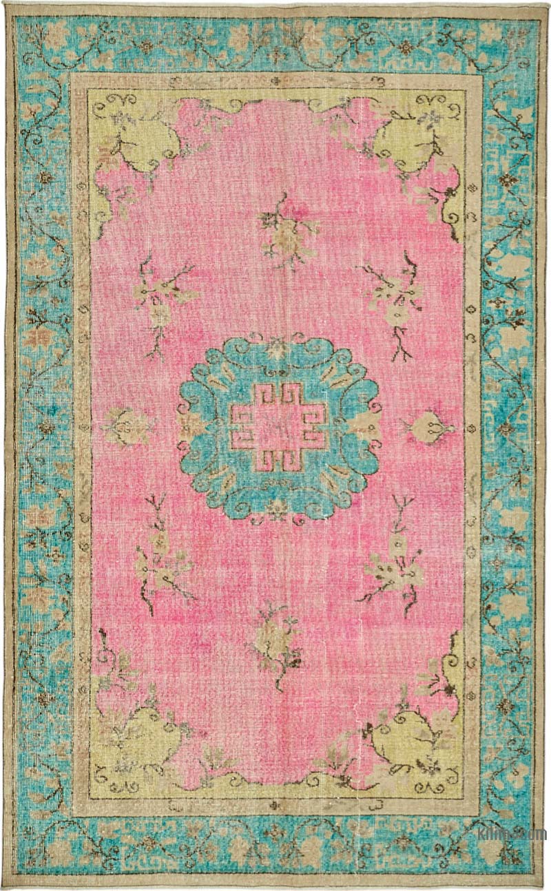 Hand Carved Over-Dyed Rug - 5' 9" x 8' 11" (69" x 107") - K0087160