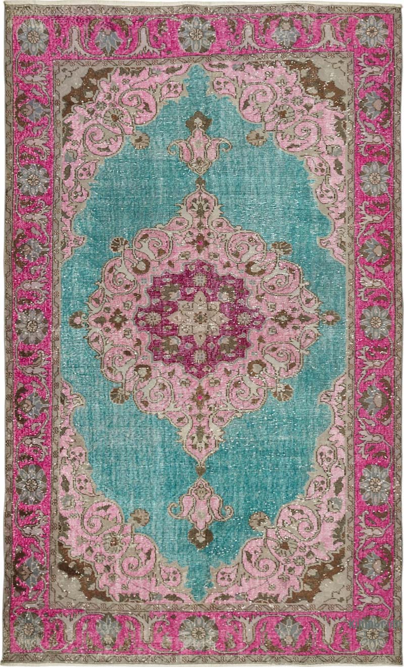 Hand Carved Over-Dyed Rug - 5' 10" x 9' 8" (70" x 116") - K0087161